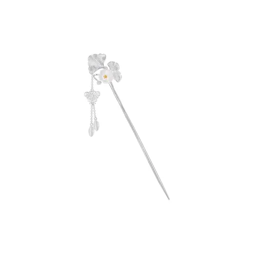 KADER Three Lives With Apricot Series Eco-Friendly Copper Hairpins Women's Silver