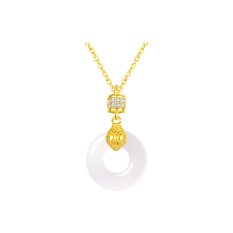 Di Su Xing Chalcedony Jade Necklaces Women's-6