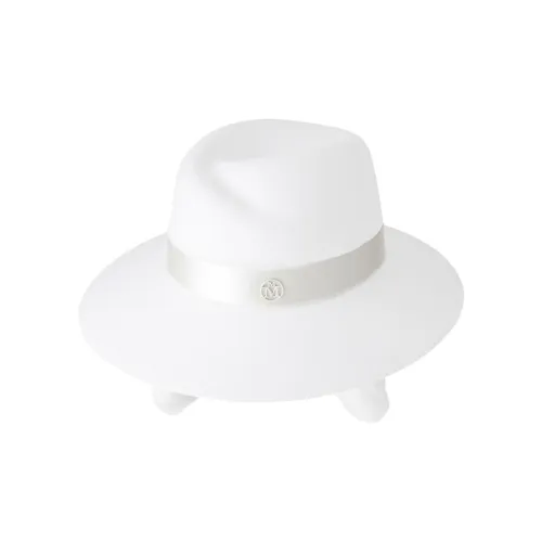 Maison Michel Virginie Logo plaque Detail Wool Fedora