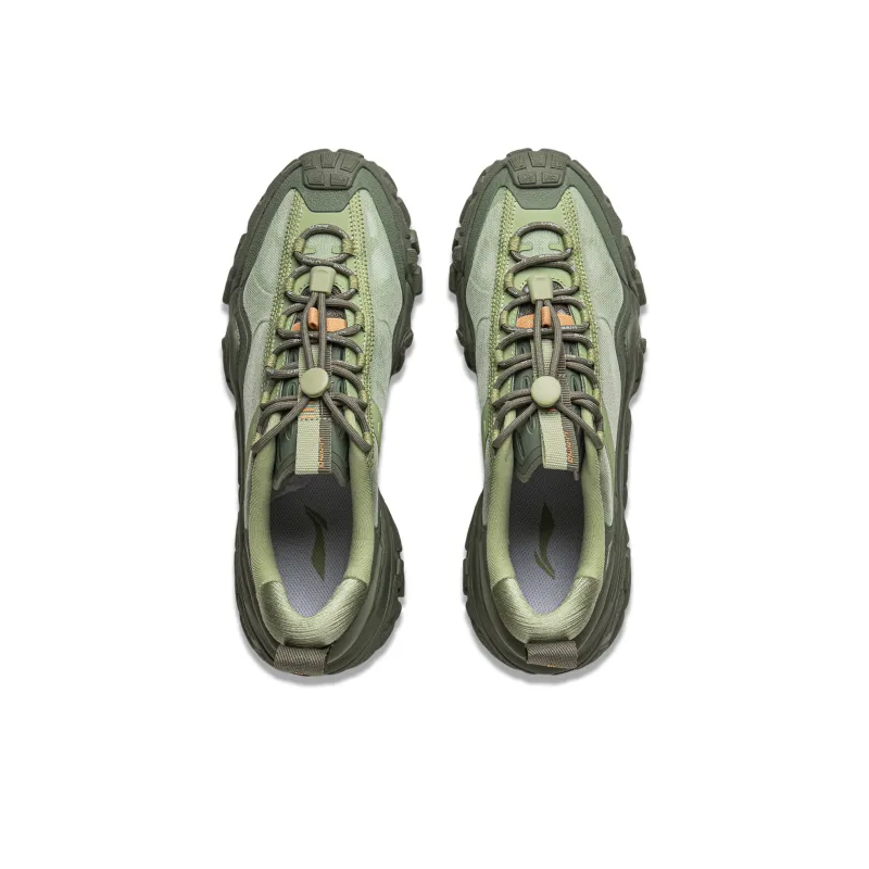 LiNing Dunes Shock Absorbers With Slip Resistant And Abrasion Resistant Properties Low Top Casual Shoes Men's Green-3