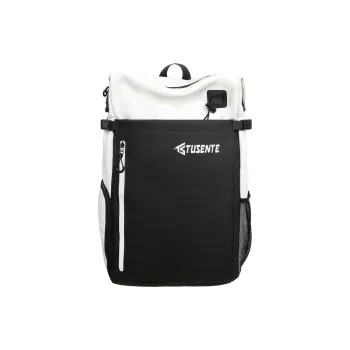BRABOSTON Membrana Dermalis Mesh Patchwork Backpack Unisex White/Light Gray/Black