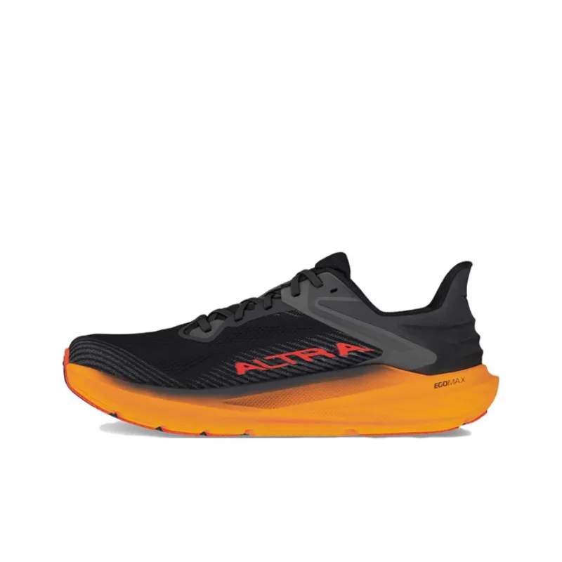 Altra Anti Slip Wear Resistant Low Top Running Shoes Men's Black Orange-0
