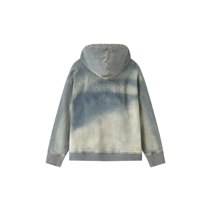 SPRAYGROUND Denim Hoodie Unisex Denim Blue-1