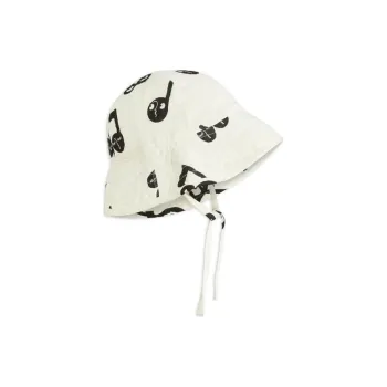 Mini Rodini Note Round Crown Sun Hat