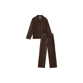 Victoria's Secret Pajama Set Women's Dark Brown