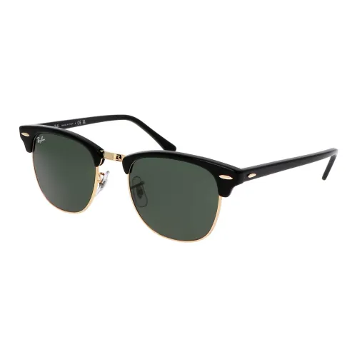 RayBan Acetate Metal Irregular Shape Sunglasses Unisex Black