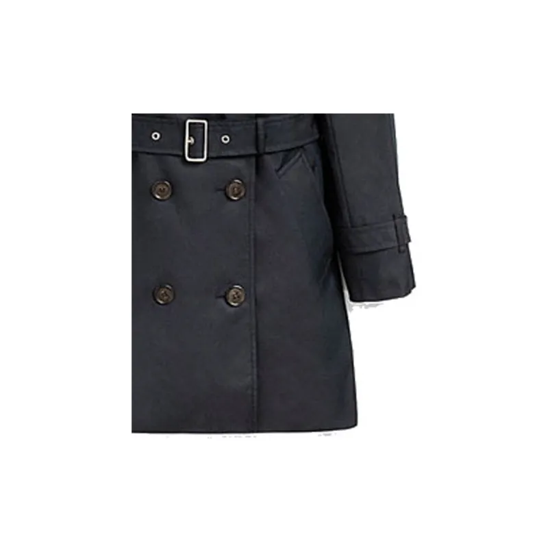 COACH Trench Coats Women's Marine Blue-4