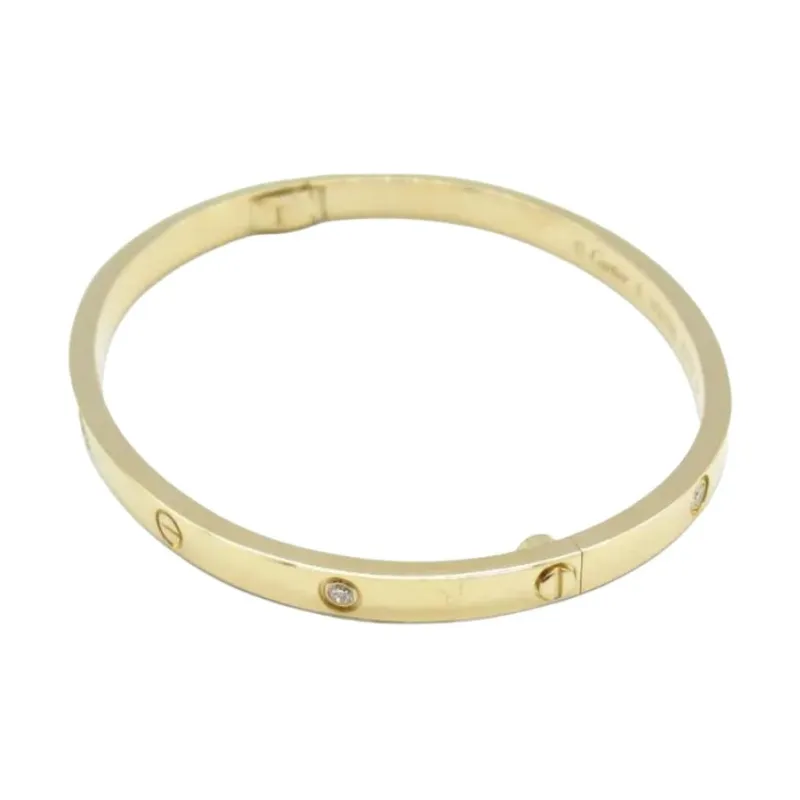 Cartier 2010s 18K Yellow Gold Love Diamond Bracelet-1