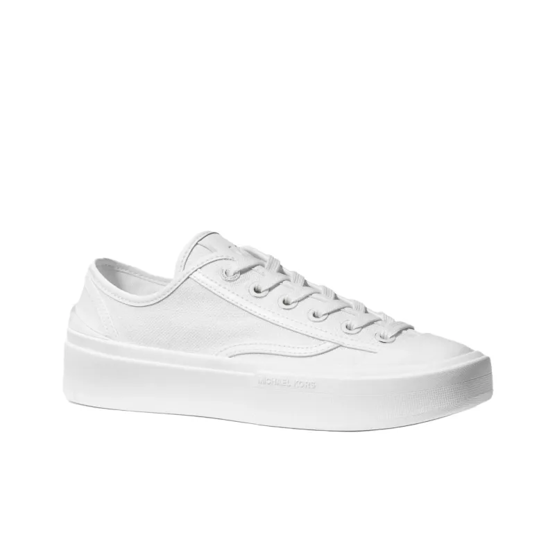 MICHAEL KORS Jude Low Top Canvas Shoes Women's White-2