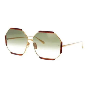 Linda Farrow Margot Geometric Frame Sunglasses