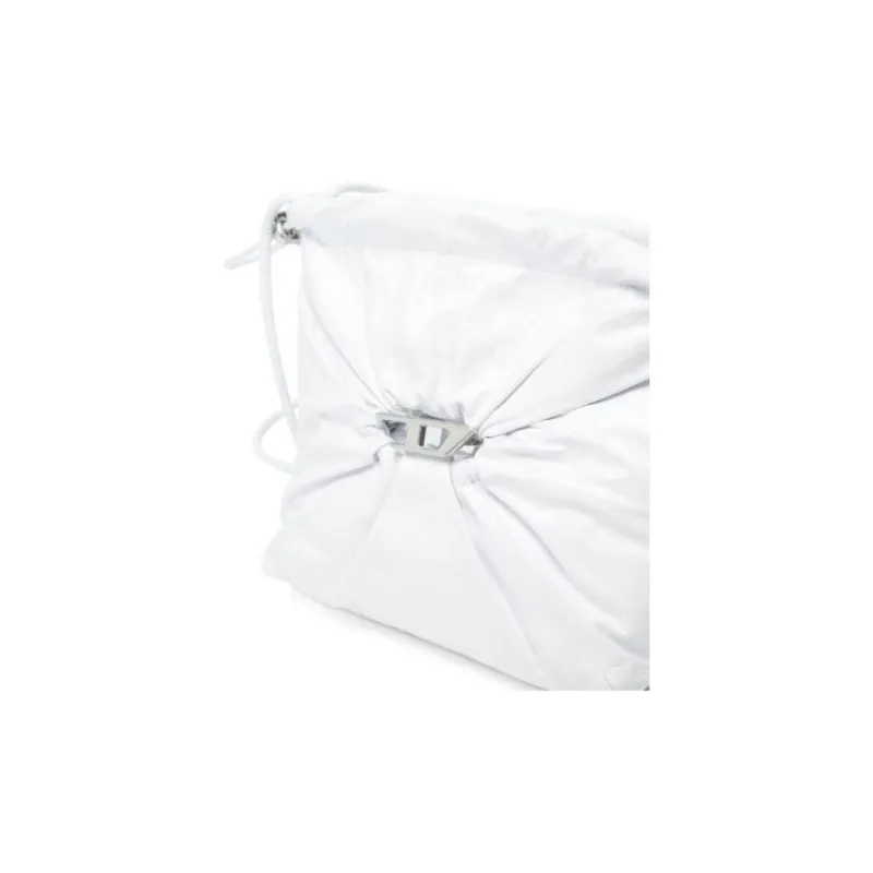 DIESEL Cow Leather Shoulder Bag Women's White-5