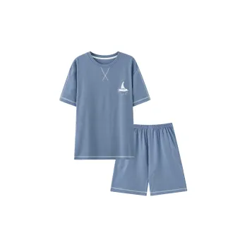 MADALLO Pajama Set Men's Peacock Blue