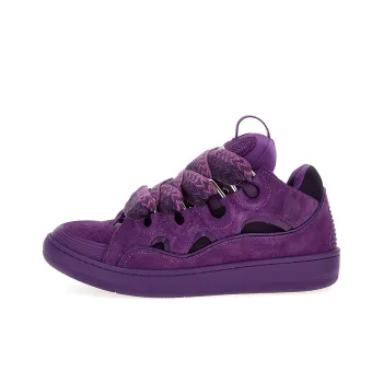Lanvin Curb Low Top Skateboard Shoes Men's Purple