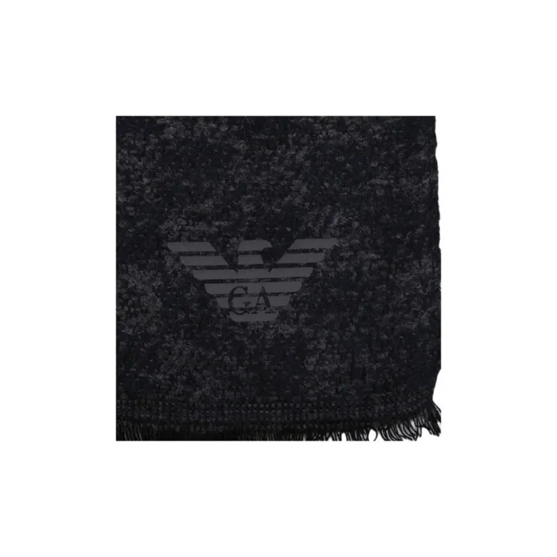 EMPORIO ARMANI Knit Scarves Men's Black-2