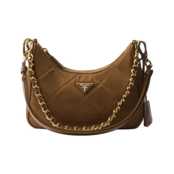 PRADA Re Edition Fabric Shoulder Bag Mini Women's Brandy Brown