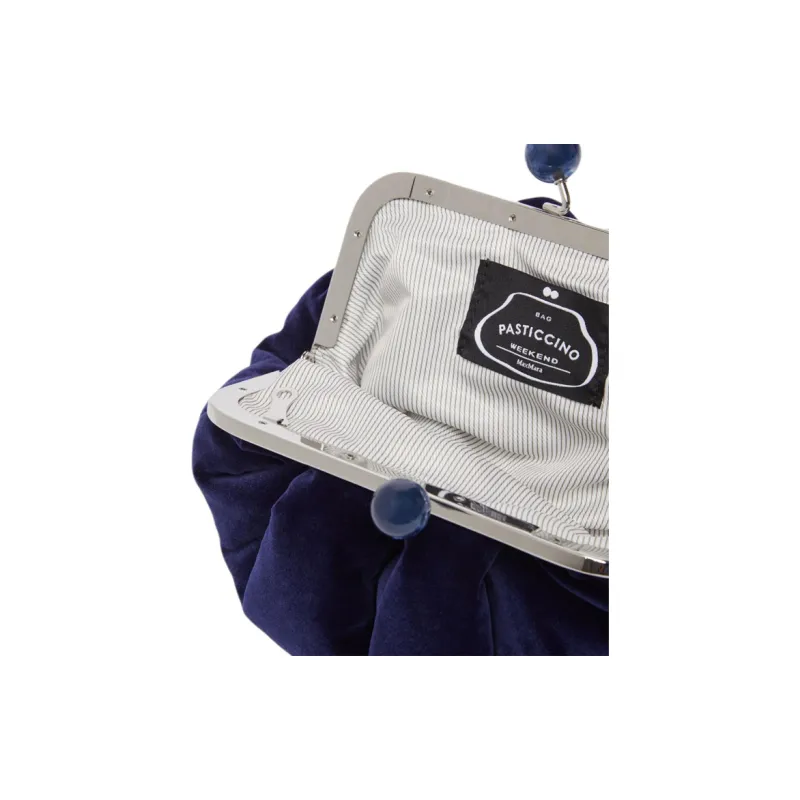 WEEKEND MaxMara Polyester Bakery Bag Shoulder Bag Small Size Women's Blue-3