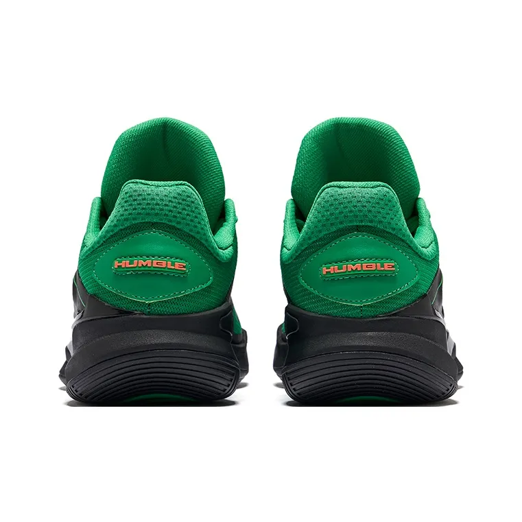 Erke Humble TD Cushioning Rebound Anti Rollover Low Top Basketball Shoes Men's Lime Green Jet Black-3