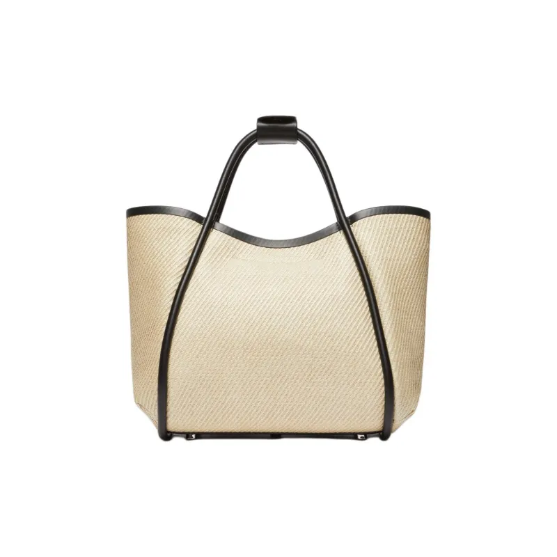 MaxMara Polyamide One Shoulder Handbag Small Size Women's Cream-3