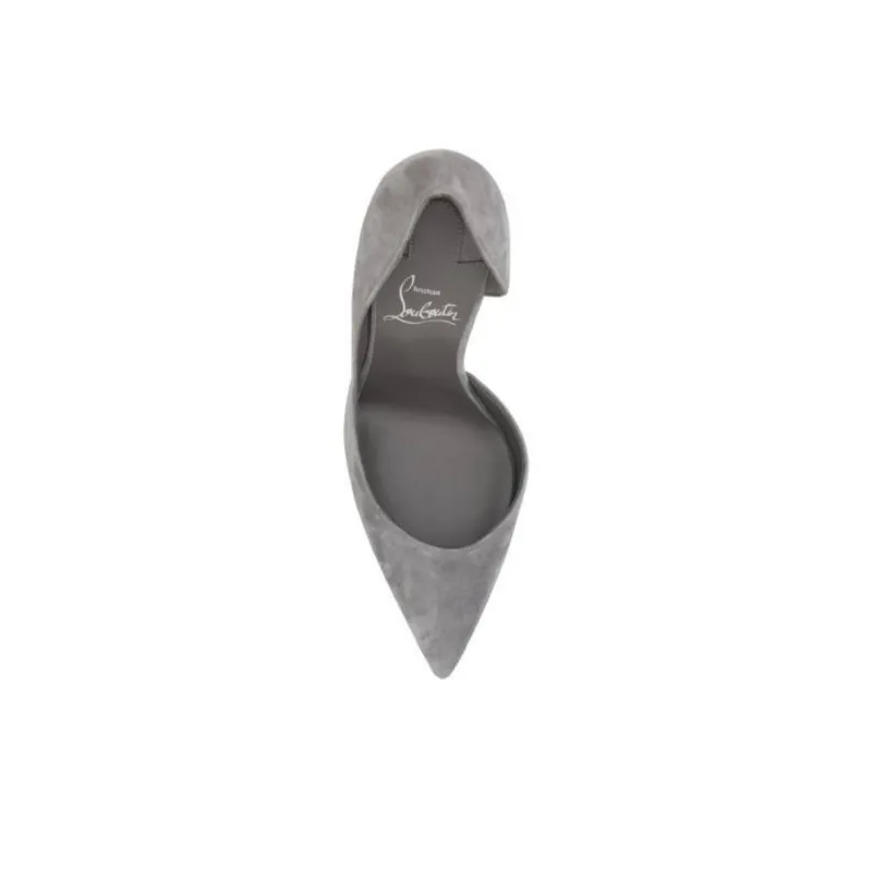 CL Iriza Slim Heel High Heels 10cm Women's Gray-4