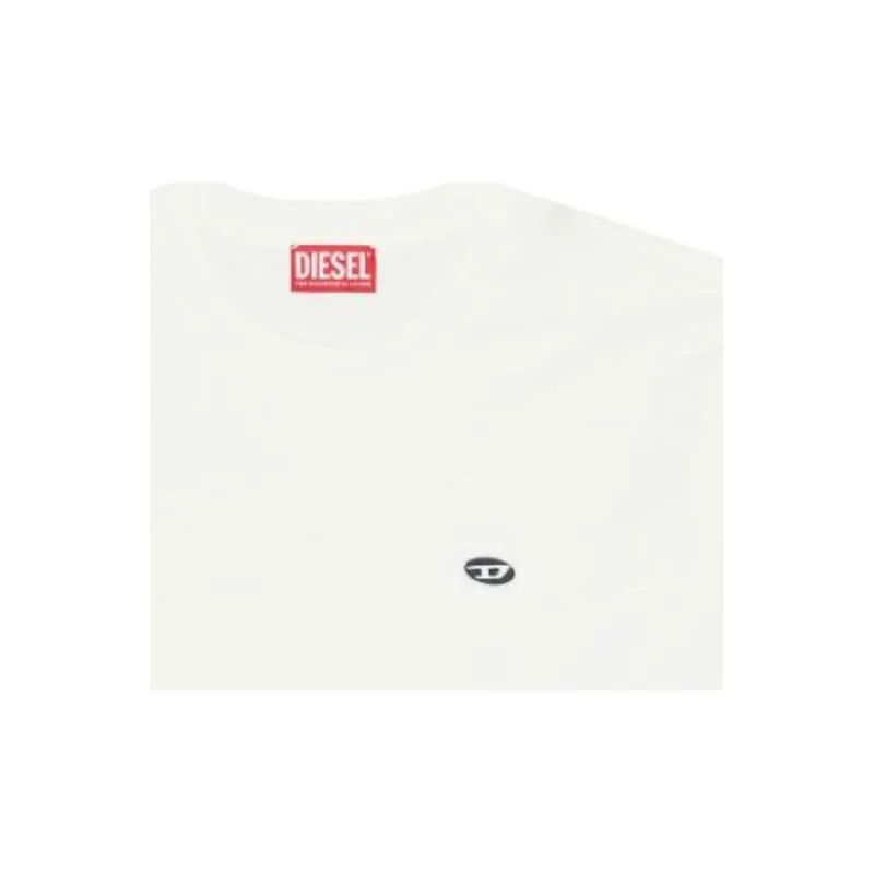 DIESEL Logo Embroidered Crewneck T-Shirt-1