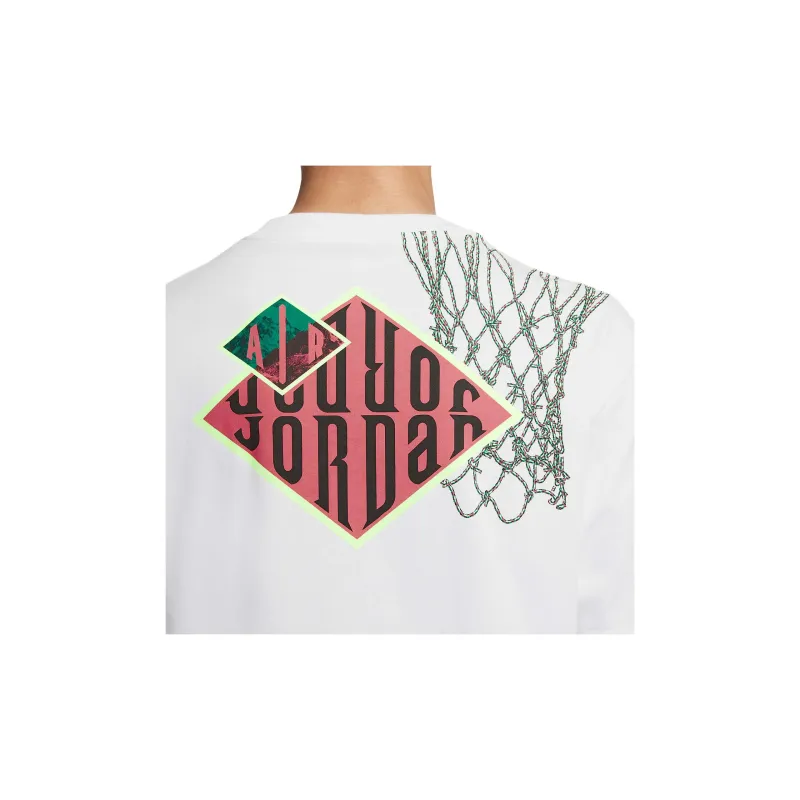 Jordan Men's Basketball T Shirt Men's White-4