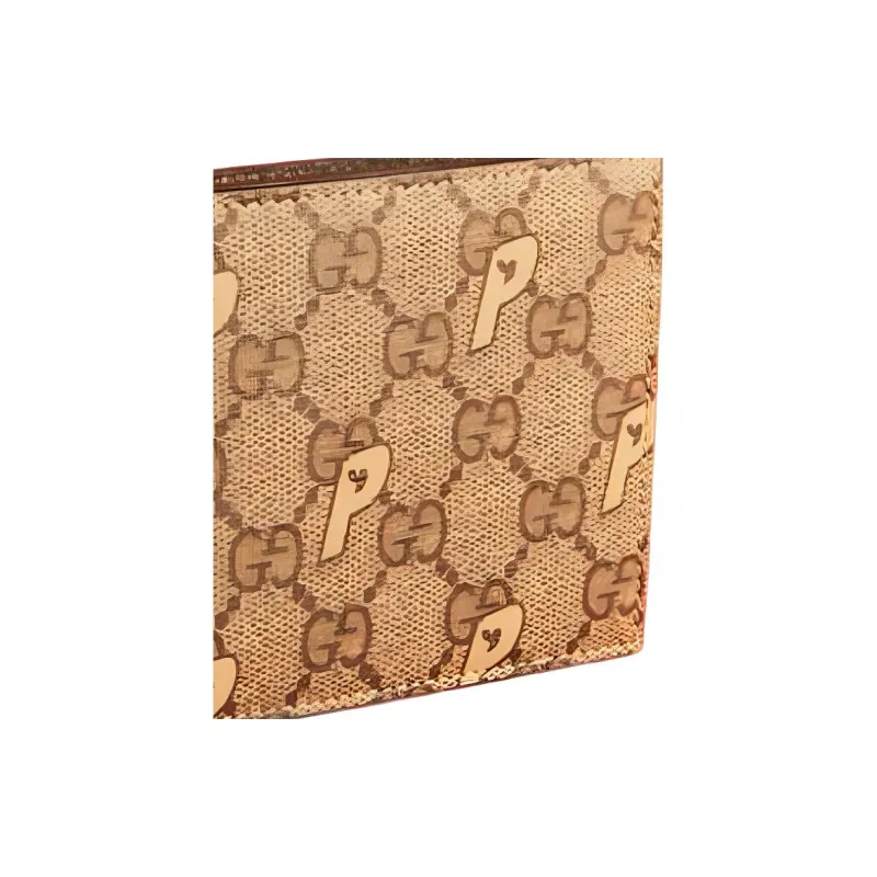 GUCCI PALACE Collaboration Gucci X Palace Collection Canvas Wallet Unisex Ebony-2