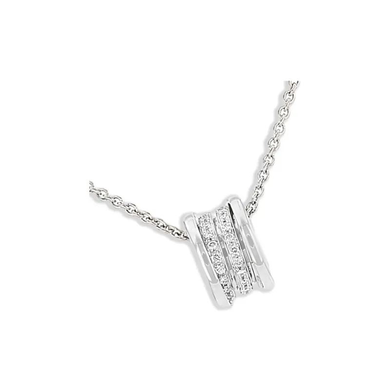 BVLGARI 2000s Pre owned B.Zero1 Diamond Pendant Necklace-1