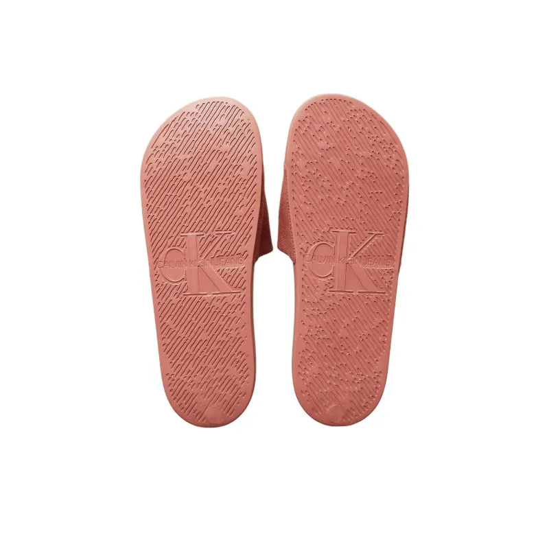 CKJ CALVIN KLEIN JEANS Slide Slippers Men's Red-5
