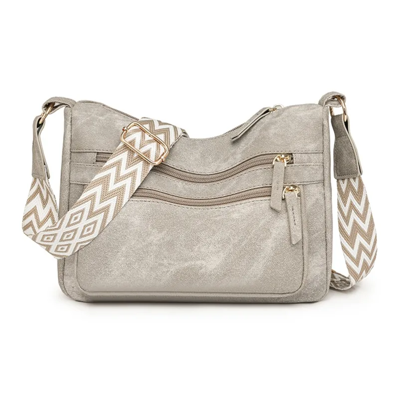 Yalu PU Crossbody Bag, Shoulder Bag Regular Women's Lake Blue/Brown/Khaki/Gray/Light Gray-9
