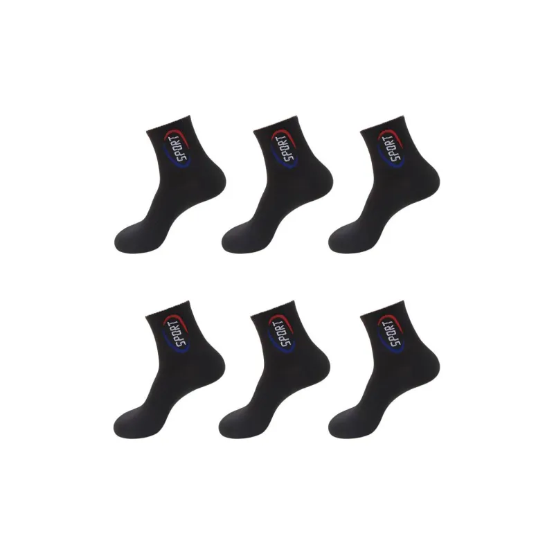 Lanza Mid Calf Socks Unisex 6 Pack-12