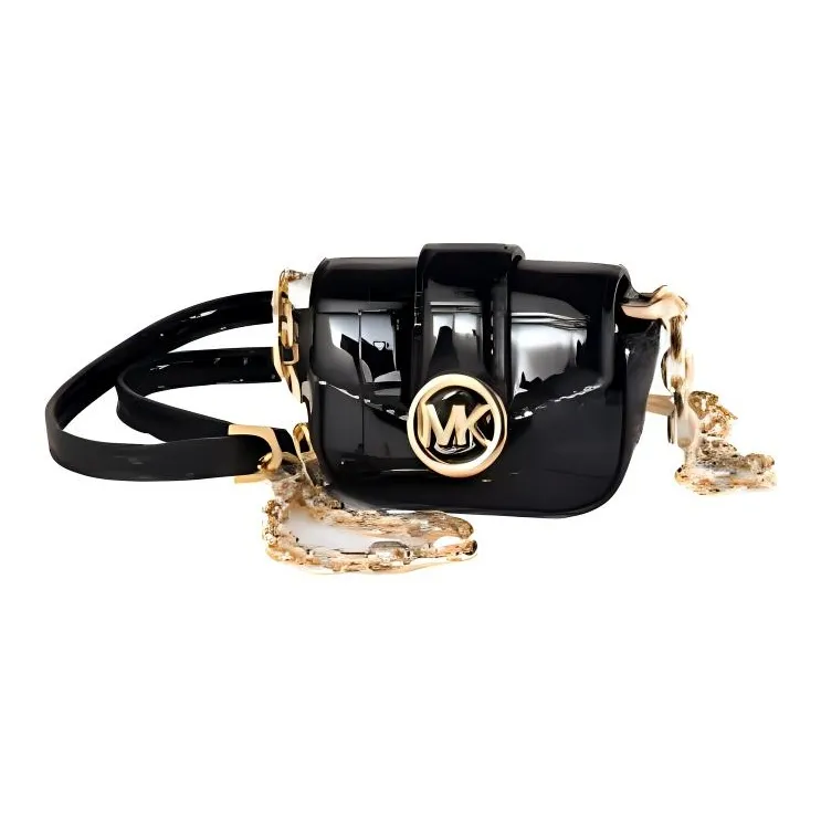 MICHAEL KORS Carmen Artificial Leather Earphone Case Crossbody Bag Extra Small Women's Black-2