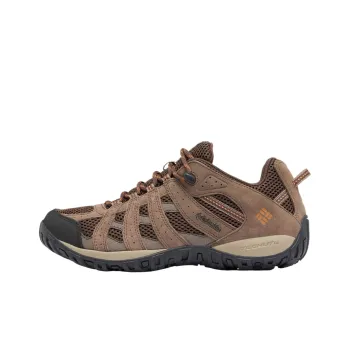 Columbia Redmond Cushioning, Slip Resistant, Abrasion Resistant, Waterproof Low Top Hiking Shoes Men's Black Ginger