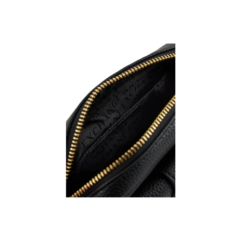 ARMANI EXCHANGEAE Polyurethane One Shoulder Messenger Crossbody Bag Trumpets Women's Black-4