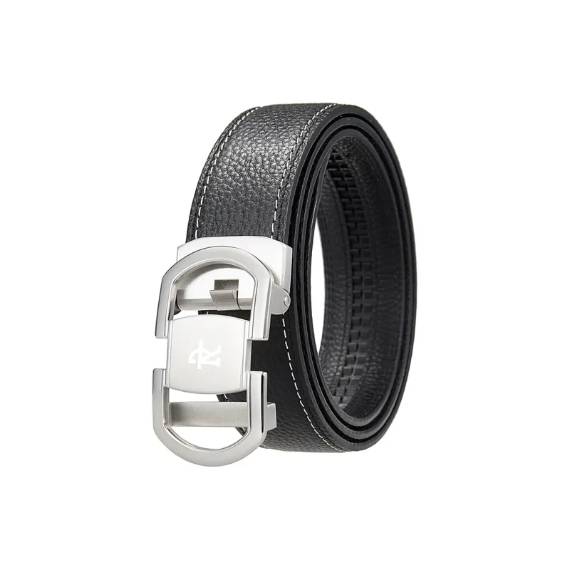 ROBINHOOD Top Grain Cow Leather Leather Belts Men's Width 3.5CM-0