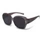 Transparent Gray Frame with Black Gray Lens