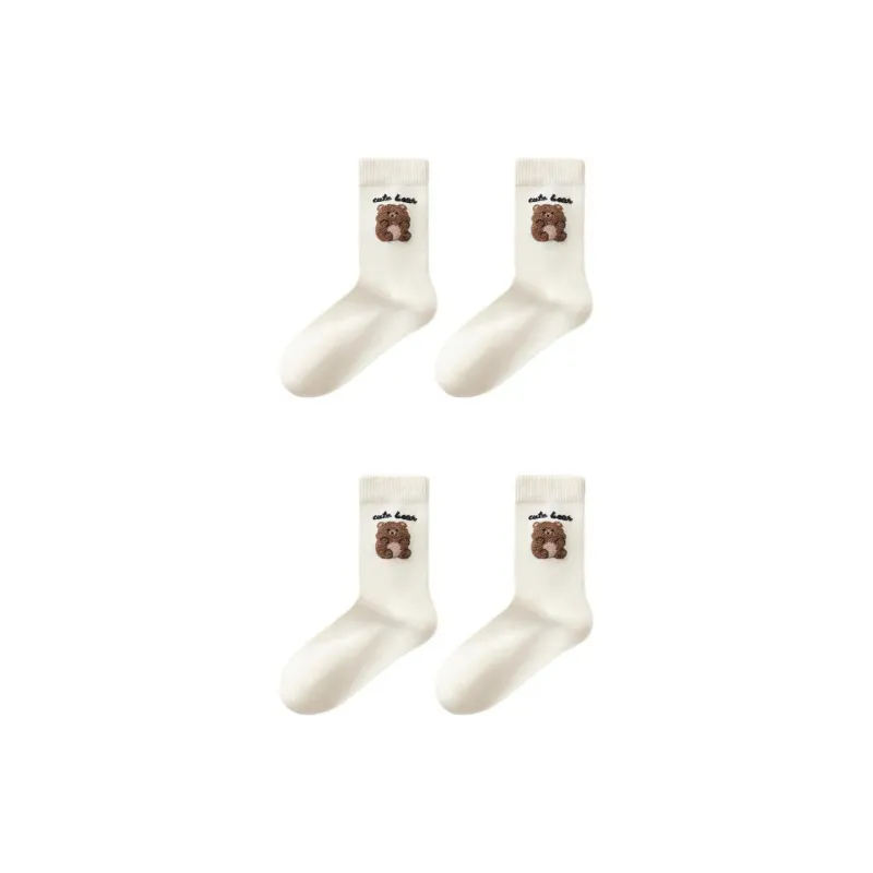Temooues Mid Calf Socks Women's Combo Set-8