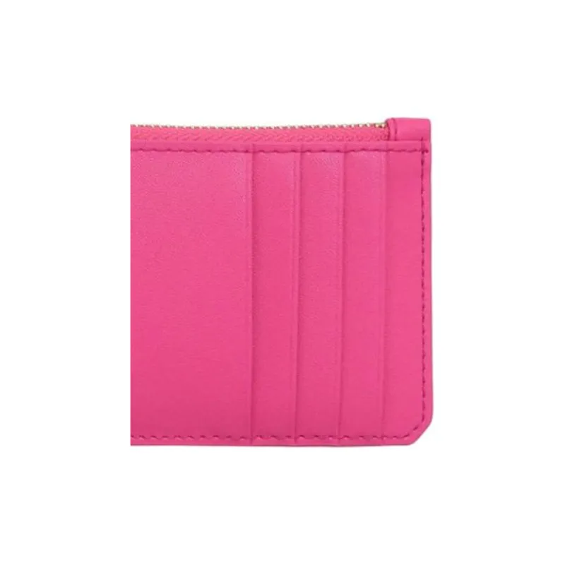 Furla Leather Card Holder Medium Size Women's Rose Red-4