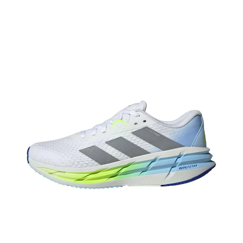 Adidas ADISTAR 3 Anti-Slip Wear-Resistant Low-Top Casual Running Shoes Men's White-0