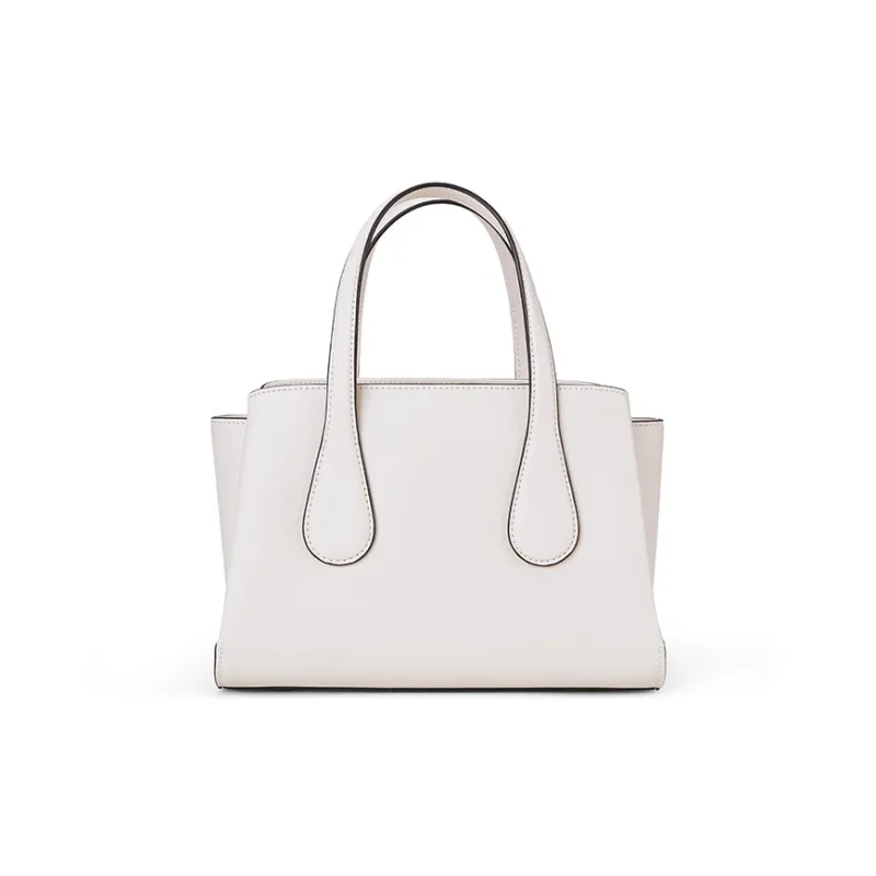 PIERRE CARDIN Cow Leather With Synthetic Leather Handbag Women's Ecru-2