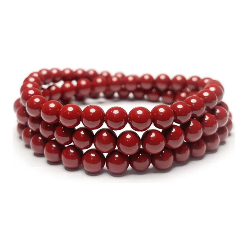 TANGSHU Cinnabar Jade Bracelets Unisex-1