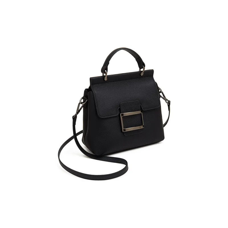 Old Man's Head Synthetic Leather Shoulder Bag Crossbody Bag Handbag Women's Black/Gray-9