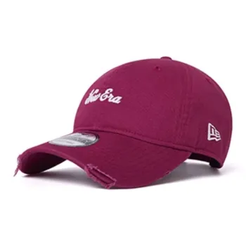 New Era Cotton Baseball Caps Unisex Cherry Red