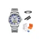 8035 Business White, Steel Band[High-End Orange Leather Case+Genuine Leather Strap+Bracelet]