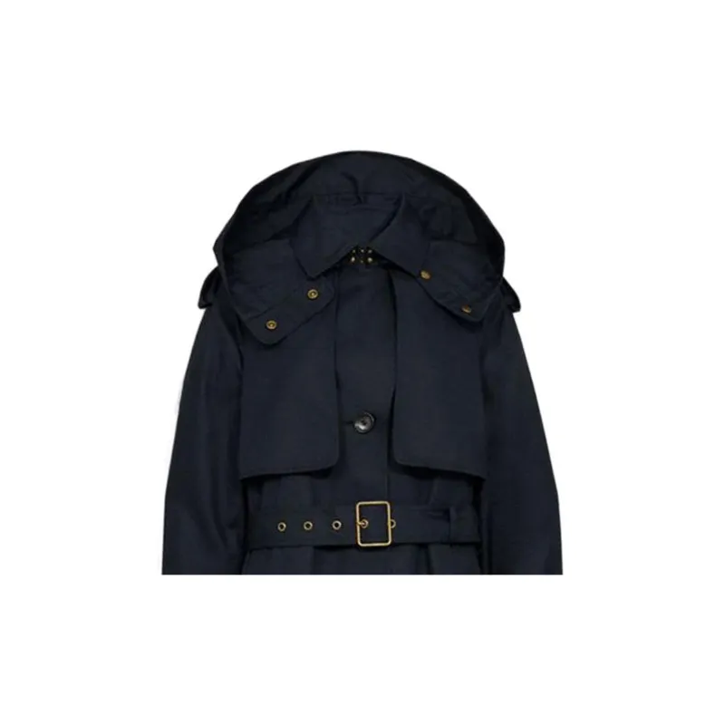 COACH Trench Coat Women's Dark Blue-3
