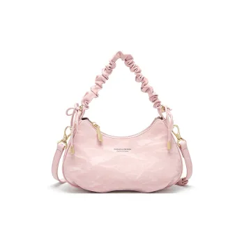 CNOLES Pearlescent Cow Leather Shoulder Bag, Dumpling Bag, Handbag Regular Women's Multicolor