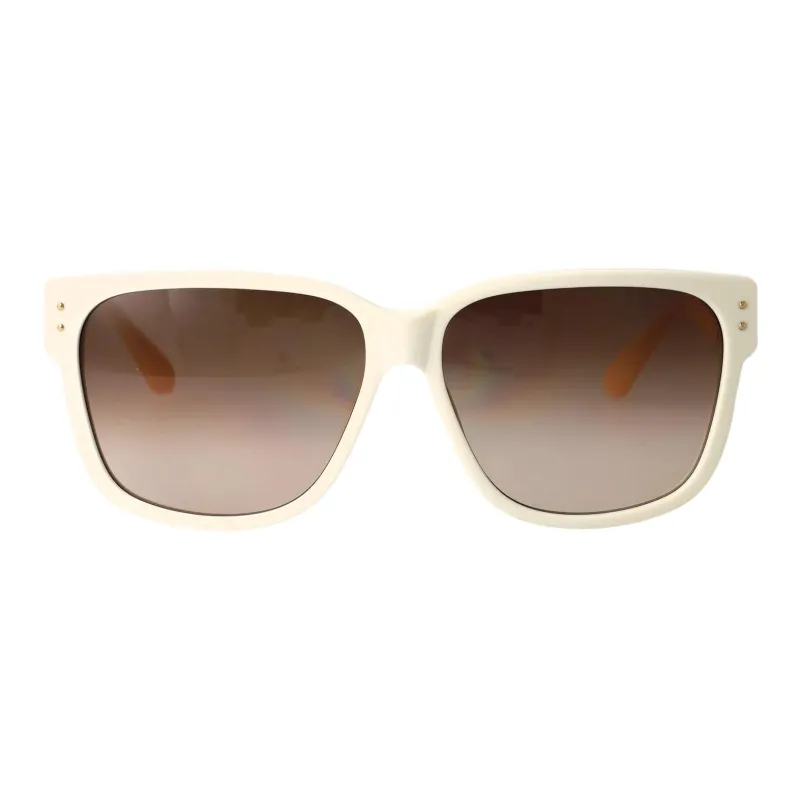 Linda Farrow Acetate Square Sunglasses Women's White-1