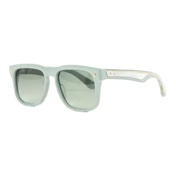 JACQUES MARIE MAGE Acetate Metal Square Sunglasses Unisex Green