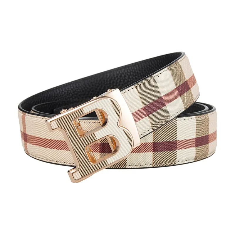ROBINHOOD Top Grain Cow Leather Leather Belts Men's Width 3.5CM-7