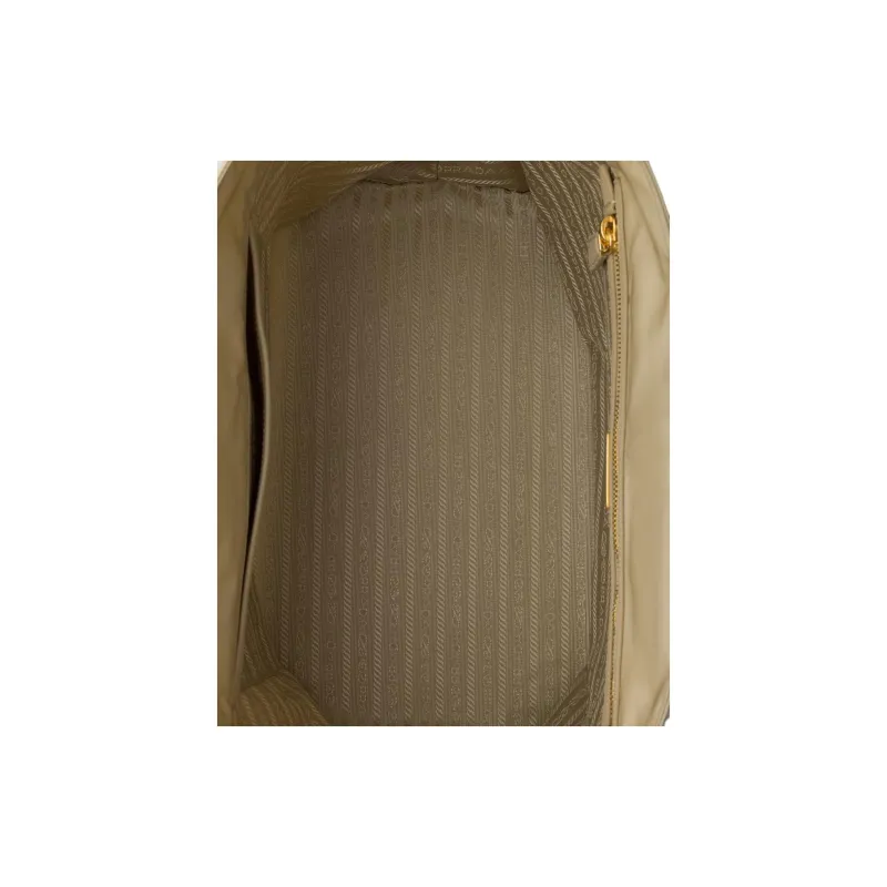 PRADA Re Edition Fabric Tote Bag, Shopping Bag, Handbag Medium Size Women's Desert Yellow-3