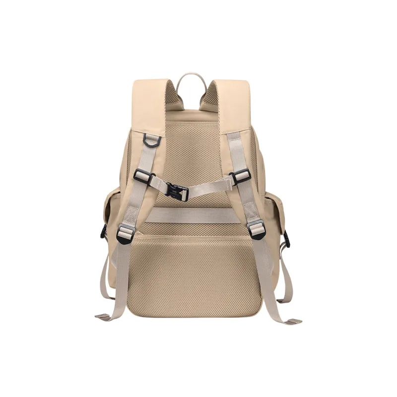 V.NINE Fabric Backpack Regular Unisex Khaki/Obsidian Black-3